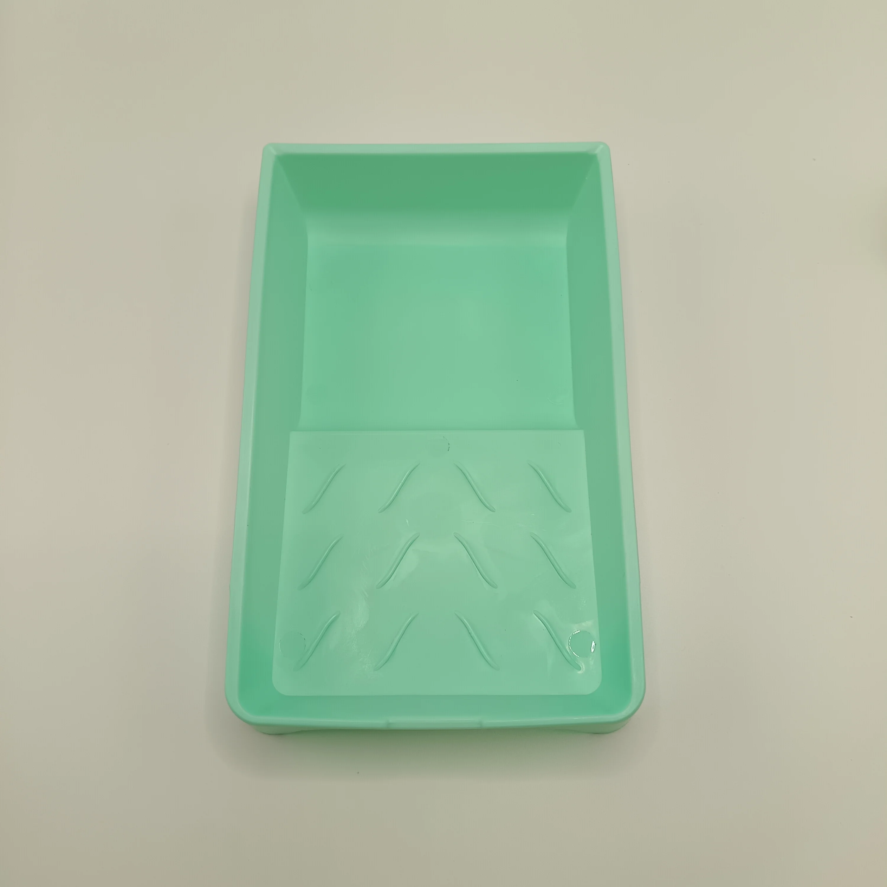 High Quality Cheap Stable Green Color Plastic Oil Paint Tray Durable Recyclable MINI Roller Plastic Painting Brush Tray