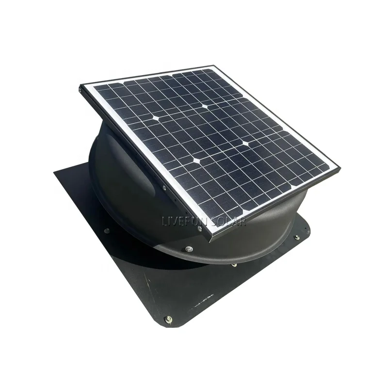 Wholesale Price High Performance Solar Attic Roof Ventilation Exhaust Fan For Factory/Workshop/Warehouse
