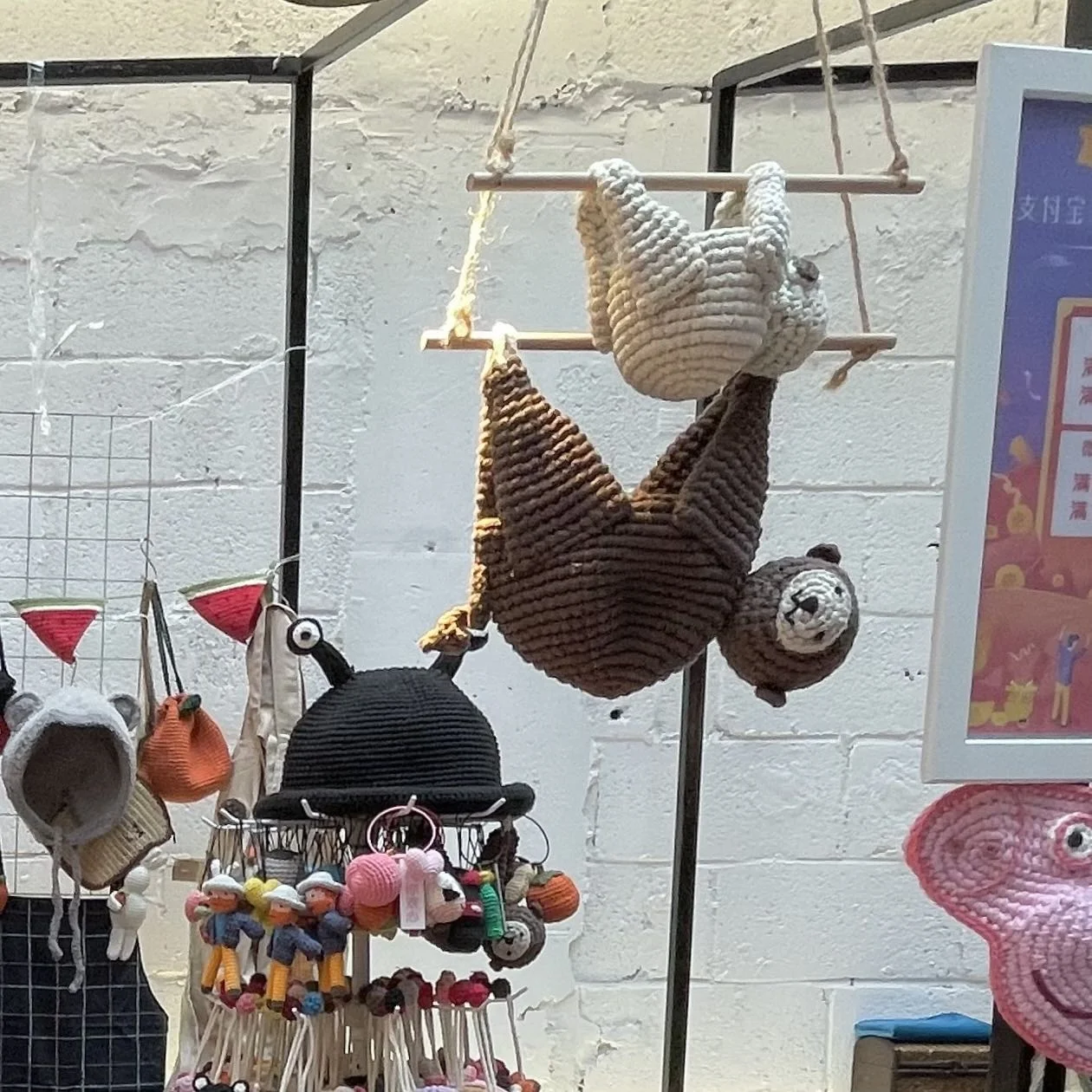 Распродажа от производителя мягкая пряжа ручной работы для вязания индивидуальные украшения креативные подарки подвесной цветочный горшок Sloth Koala