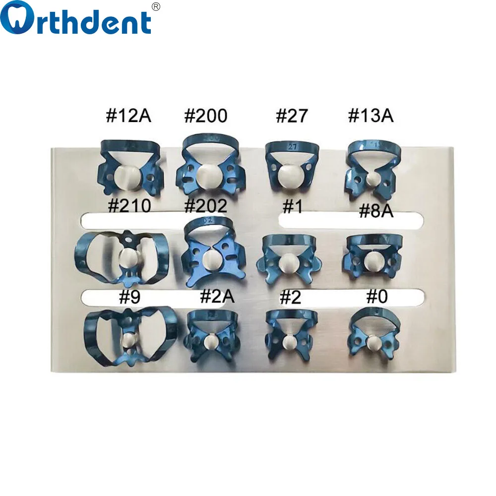 Зубные резиновые зажимы держатель из нержавеющей стали набор 12 лотков для стерилизации хирургические инструменты автоклавируемая Зажимная подставка