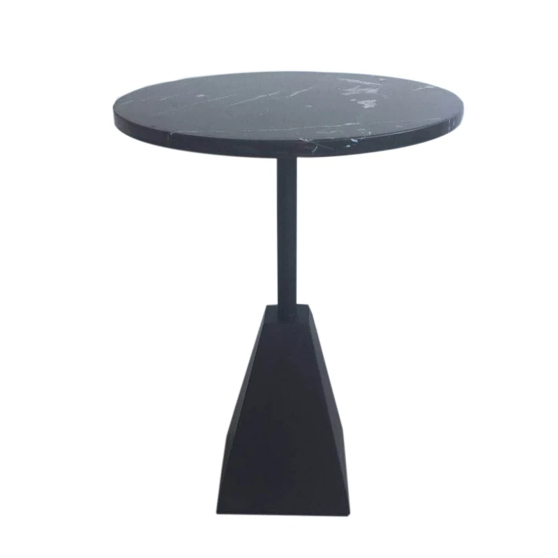 Роскошные современная простая личность мраморный с круглой металлической Диван столик для гостиной/отель/спальня украшения приставной столик