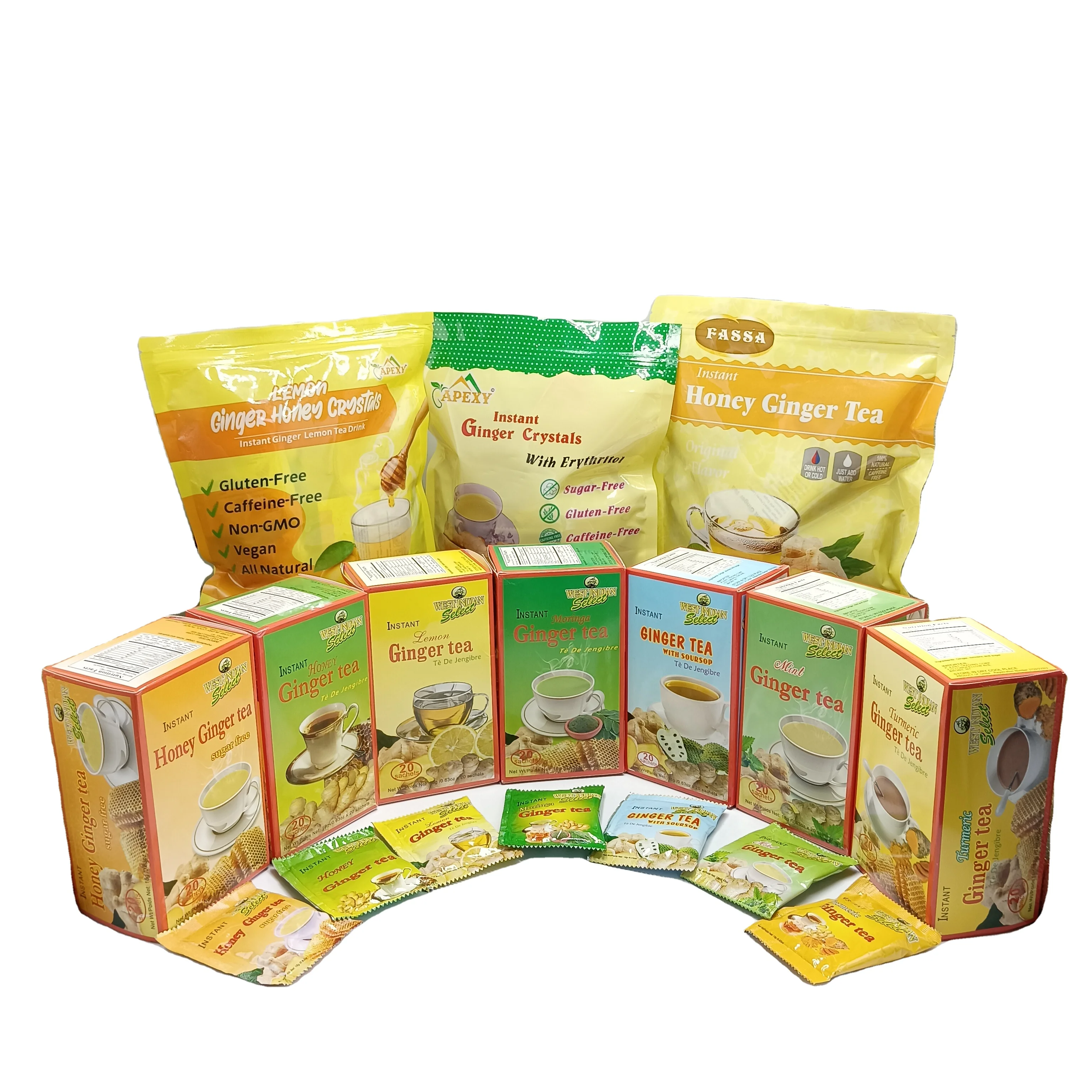 Wholesale china healthy instant ginger drink tea with mint
