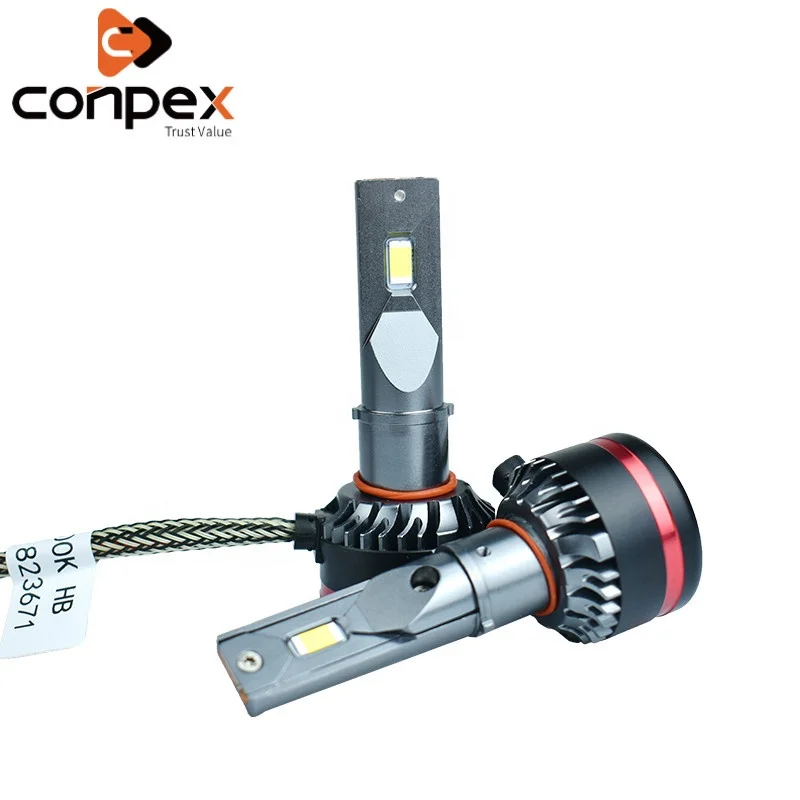 Conpex New Product M8 9006 LED Headlights 45W 6500K Imported LED All Car 360 Degree CE ROHS Built in Fan with Patented Product