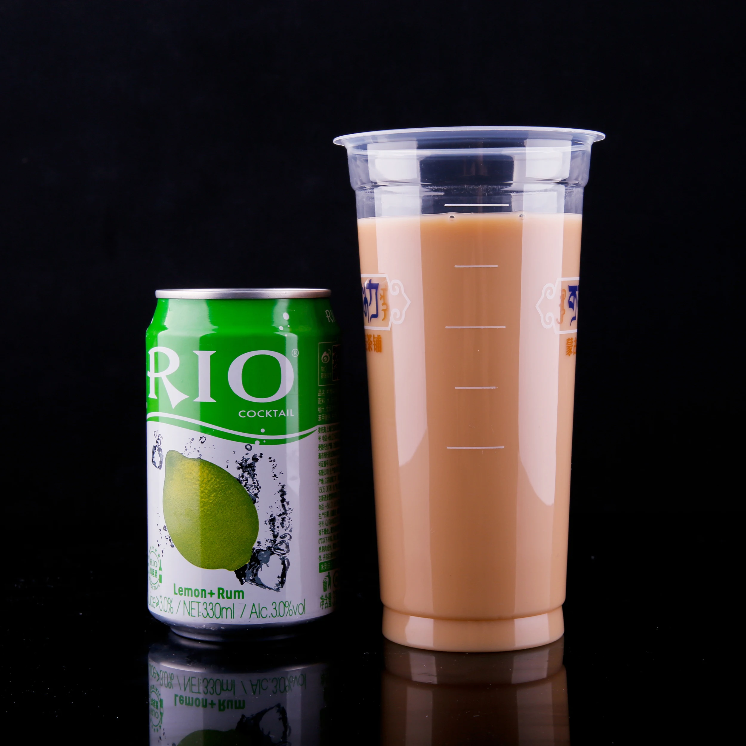 new plastic cup PP clear hot milk cup 600ml-95mm size for sell