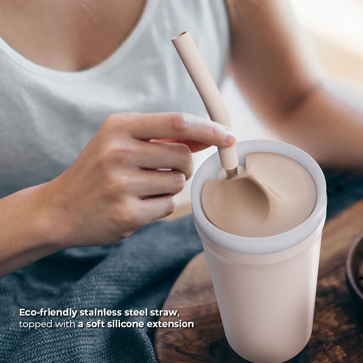 custom travel stainless steel metal double wall vacuum insulated thermal sippy coffee water mugs cups tumbler with lid and straw