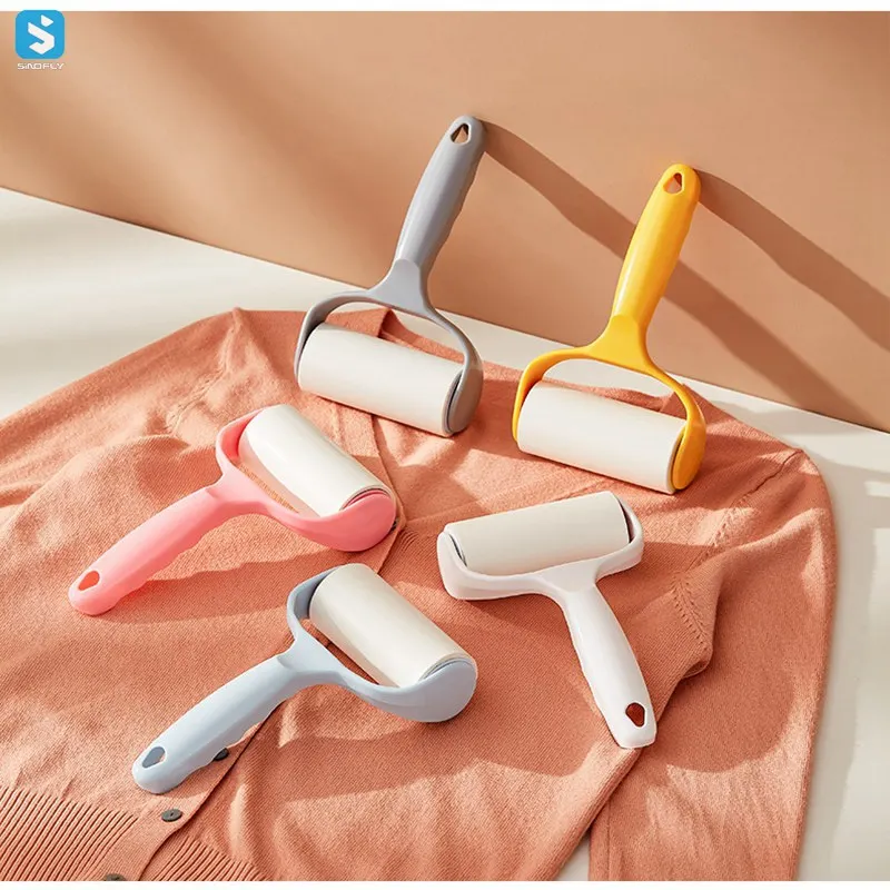 Custom lint Remover roller reusable dog cat hair extra sticky mini portable pet lint roller for clothes carpet clean