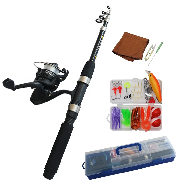 2023 CTO Hot sale vara de pesca children bait fishing rod 1.8 m set Rod And Reel Combo Kit fishing combo for fishing