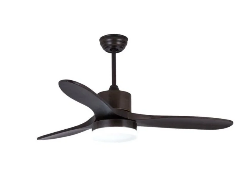 modern decoration living room  white blade smart mini remote control led light ceiling fan