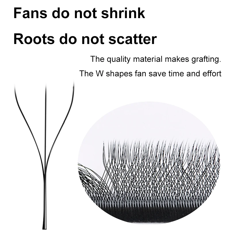 Yelix W lashes 005 Style Volume Lashes Eyelash 0.07mm C Curl Korean PBT W Clover Lash Extensions