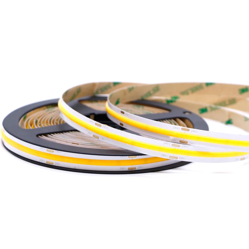 Гибкая белая светодиодная лента 3 года гарантии 320led 480led ce rohs 12v 100ft теплый белый свет 6000k 24v cob
