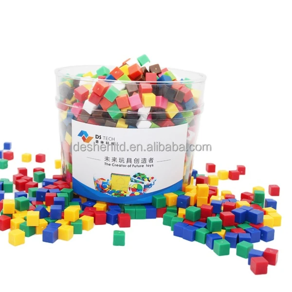 Plastic Educational Math Toys of Counting Cubes Centimeter Cubes 1x1x1cm