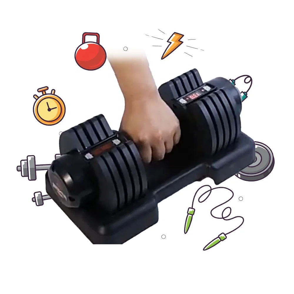 Hot Selling 10 kg And Bar Custom Logo Dumbbells For Strength Training