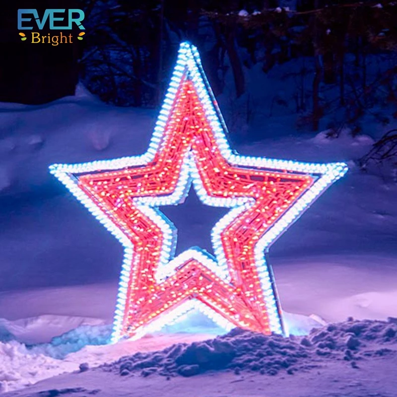 New product battery operated 3d motif star light LED neon desktop light