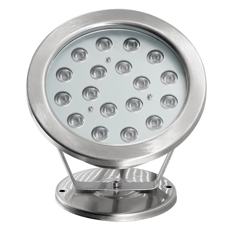 Underwater Light Rgb High Quality AC/DC24V Ip68 304 Pool Lights LED Single Color, RGB-DMX AC /DC 24V Stainless Steel D160*210mm