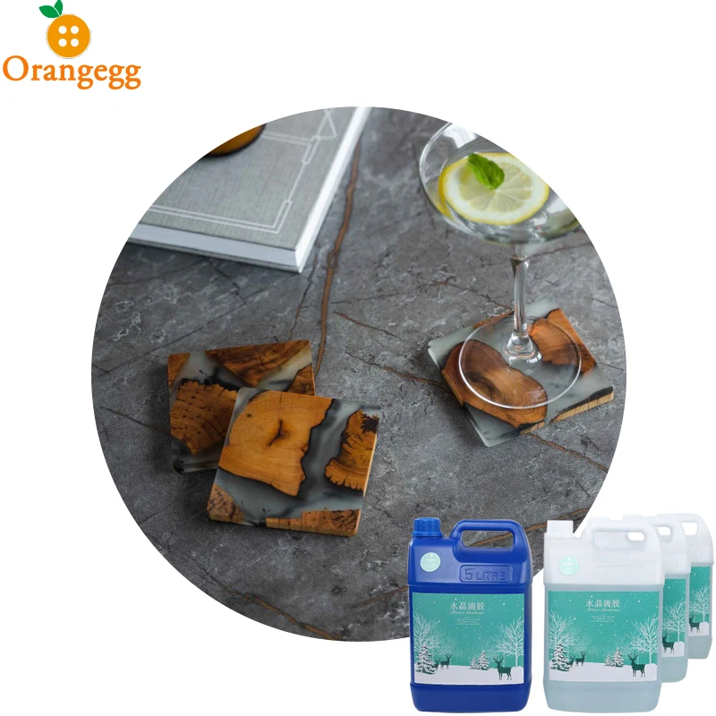 2 Parts Epoxy Resin Crystal Clear Liquid For 3D Painting Transparent Floor Paint/Jewelry/Wood Repair