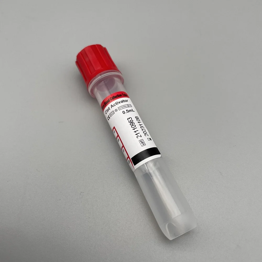 Medical advanced collection blood tubes collection heparin 10 ml red top prp vacutainer tubes price for blood collection