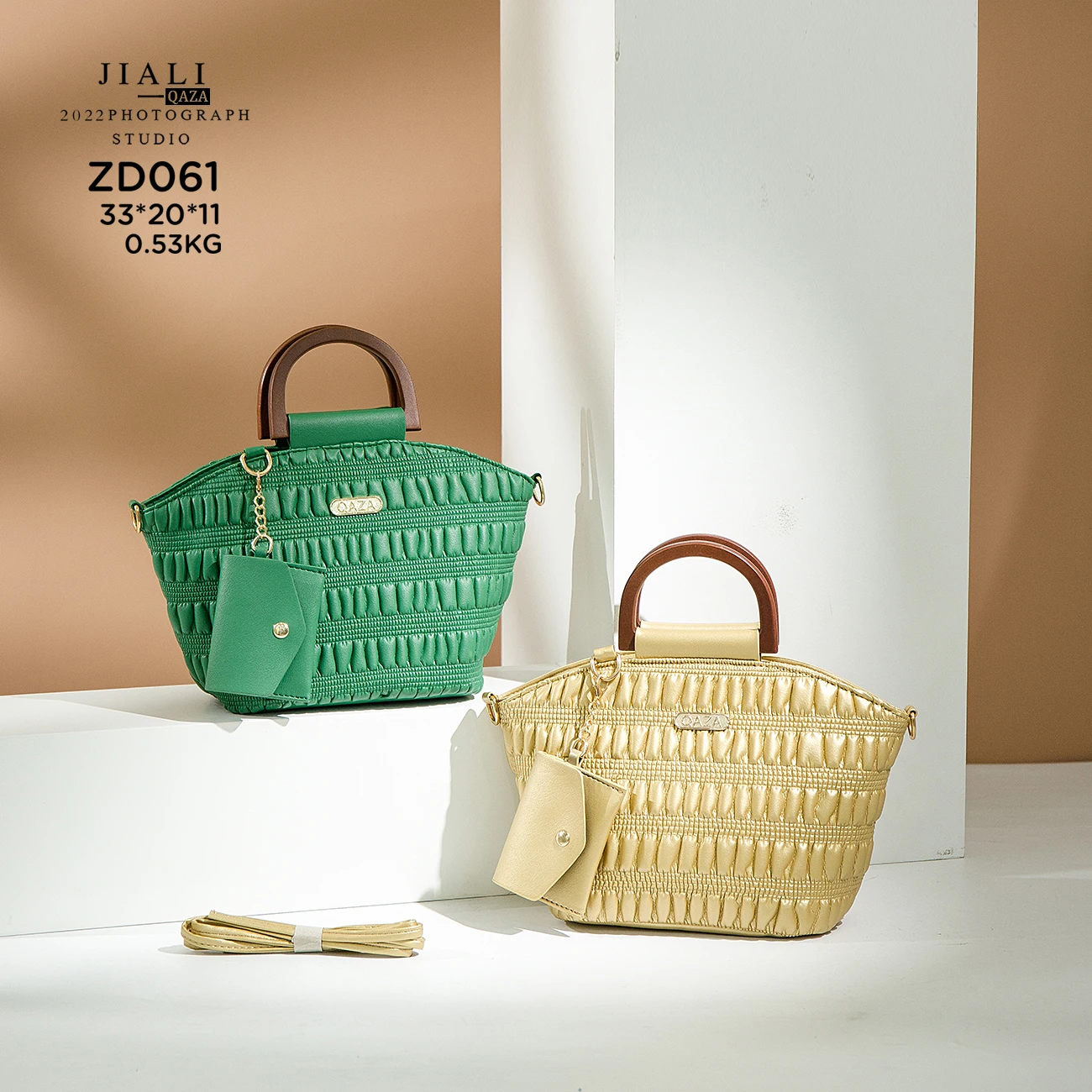 ZD061 Guangzhou Designer sac a main femme handbags New Fashion Wooden Handle Jiali Bags Women Handbags Ladies
