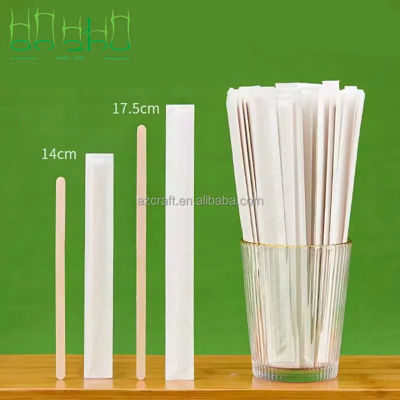 Высококачественные пищевые бамбуковые деревянные чайные кофейные Палочки Мешалки экологически чистые Упакованные мешалки для напитков
