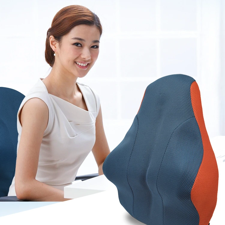 Newly Style Car Seat Office Chair Lumbar Pillow Memory Foam Full Back Pain Relieve Support Cushion With Adjustable Strap