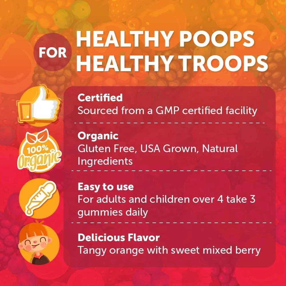 Customized OEM Dietary Supplement Fiber Supplement Prebiotic Fiber Supplement Digestive Health Sugar Free Gummy