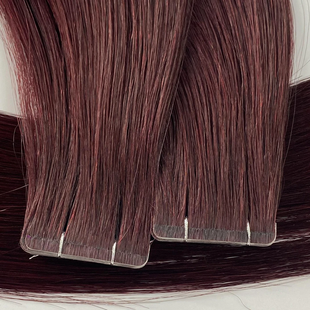100% Virgin Cuticle Remy Hair Maintains Full Grip Thinner Softer And Seamless Slimline Tape Hair Extensions