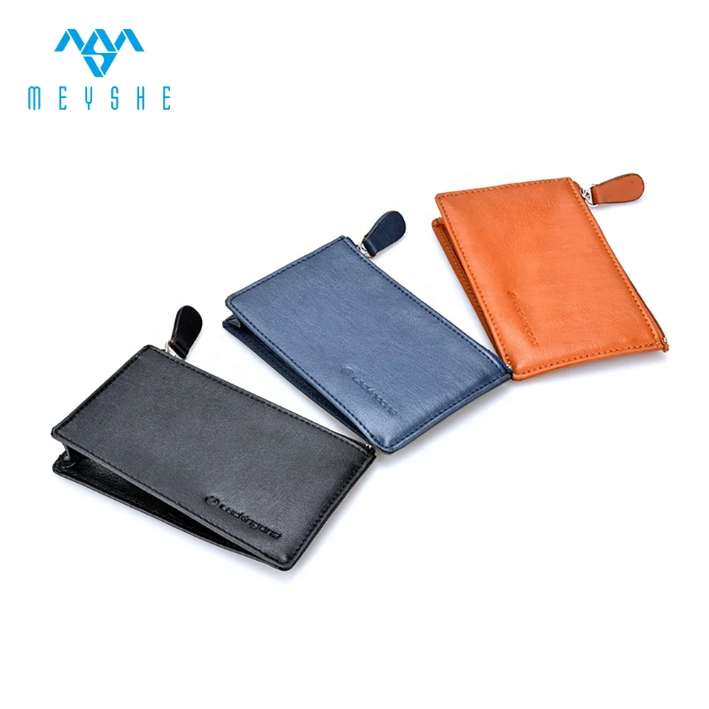 Unisex Handmade Genuine Black Leather Coin Purse with Cheap Zipper Fashionable Daily Use Case or Stylish Lady Gift Idea