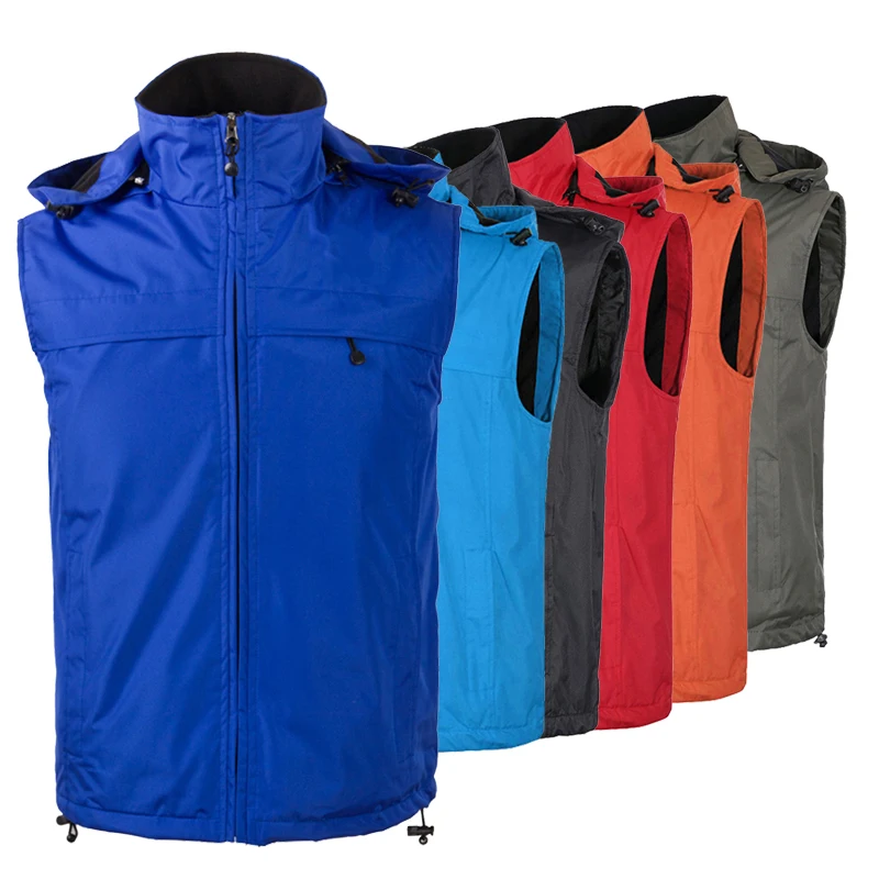 
Low Moq custom men softshell vest waterproof outdoor cooling fleece lining work vest for men 