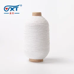 140/75/75  double covered rubber yarn elastic100% polyester thread