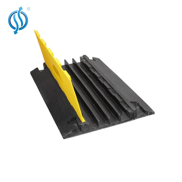 Резиновый дорожный пандус кабеля 2 канала резиновый кабель