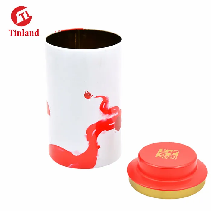 
Food Grade Round Empty Metal Tin Tea/Coffee Tin Box/Metal Tin Tea Tin Box with Airtight Lid 