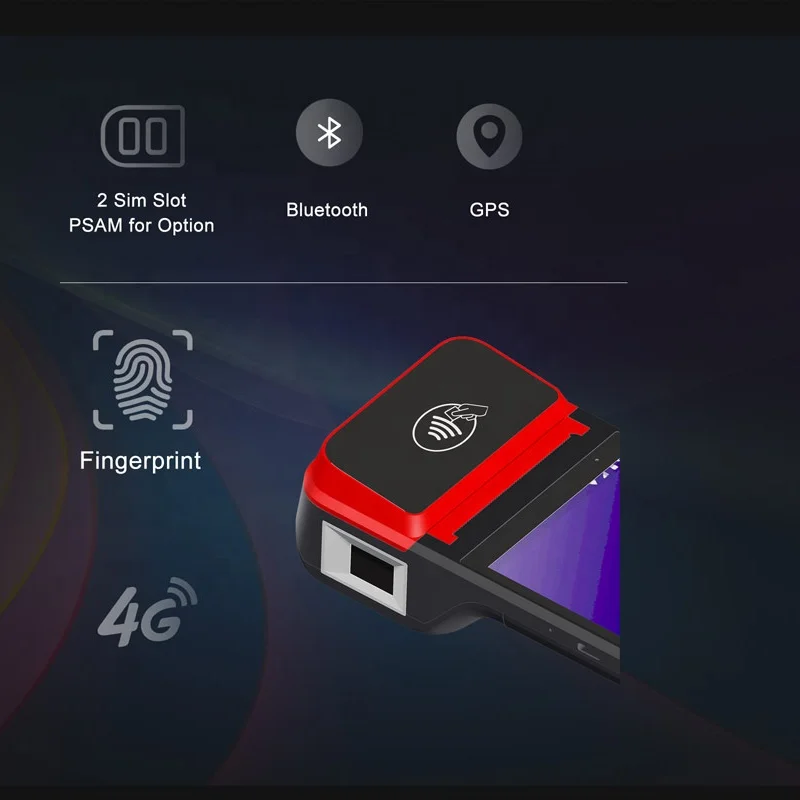 Android 12 0 ZCS Z92 мобильный портативный все в одном Pos-терминал с принтером сенсорный экран точка продажи Pos-системы
