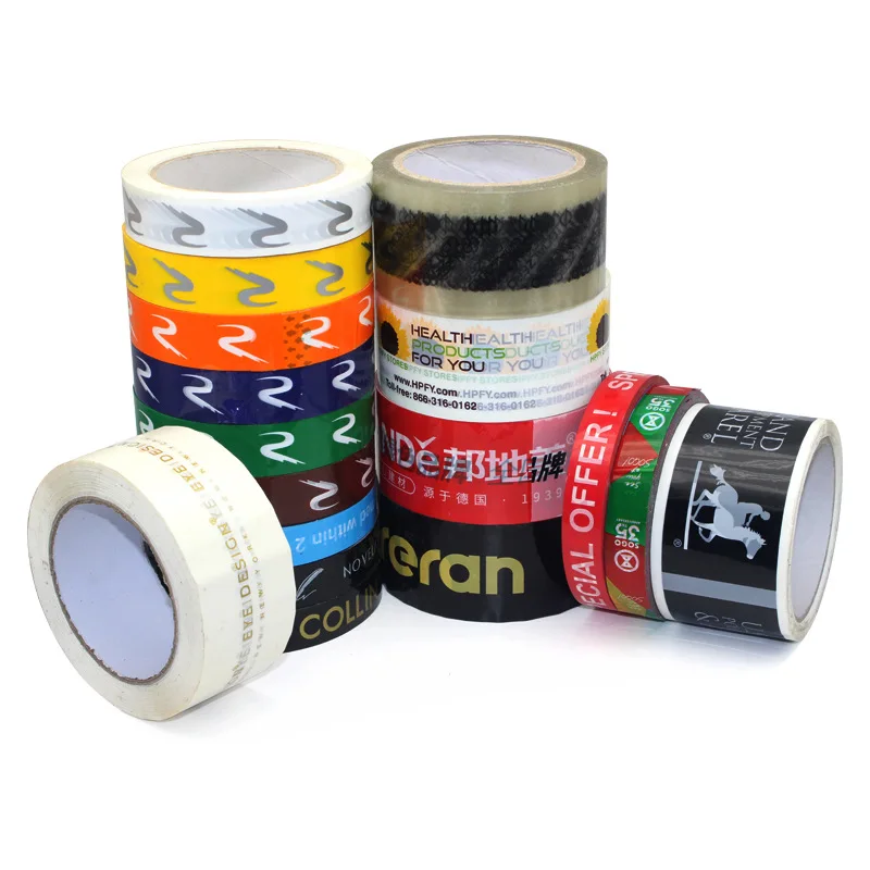 Custom Printed Logo Water Activated Gummed Reinforced Self Adhesive Packing Kraft Paper Tape