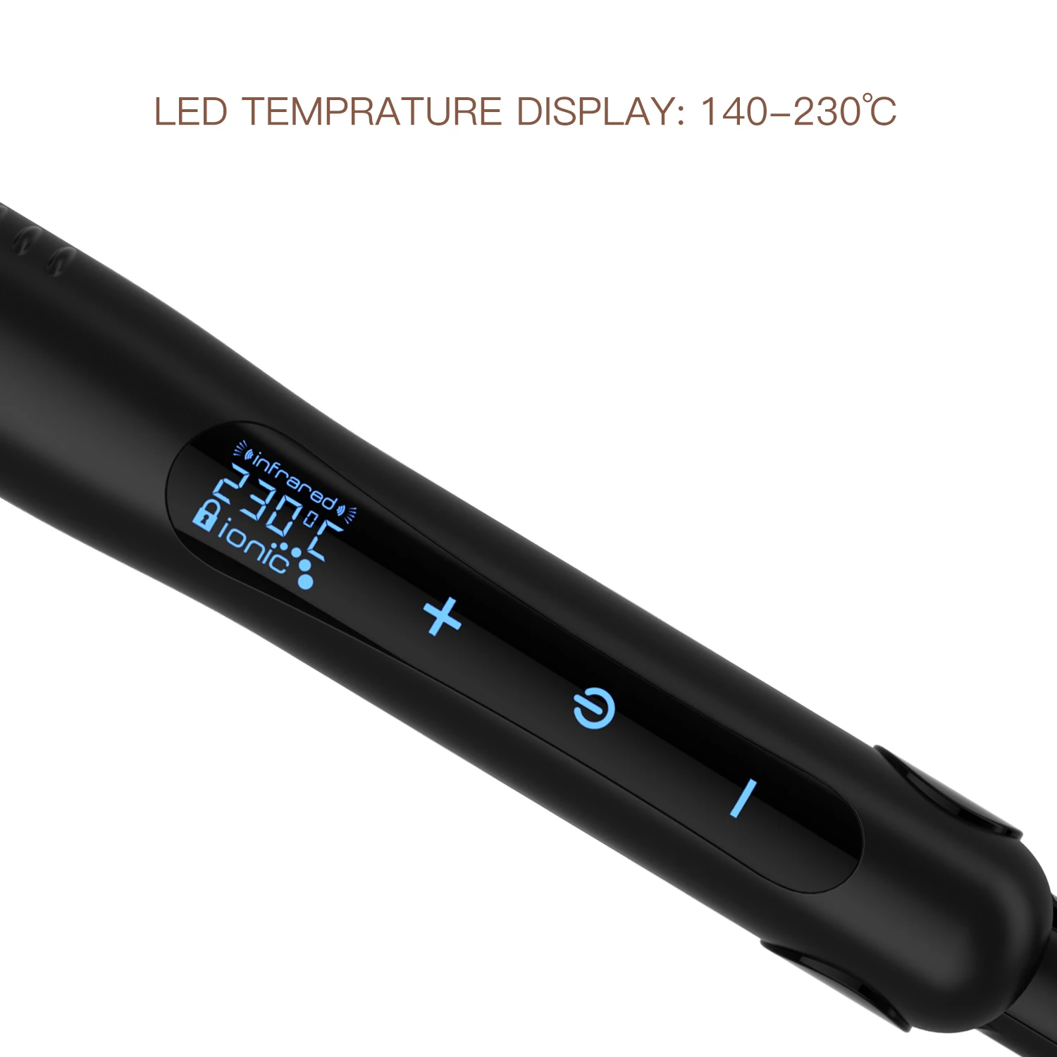 Lena High-end 450F Ceramic Ionic Straighten Hair Profession Flat Iron Infrared Hair Straightener with Touch Sensor