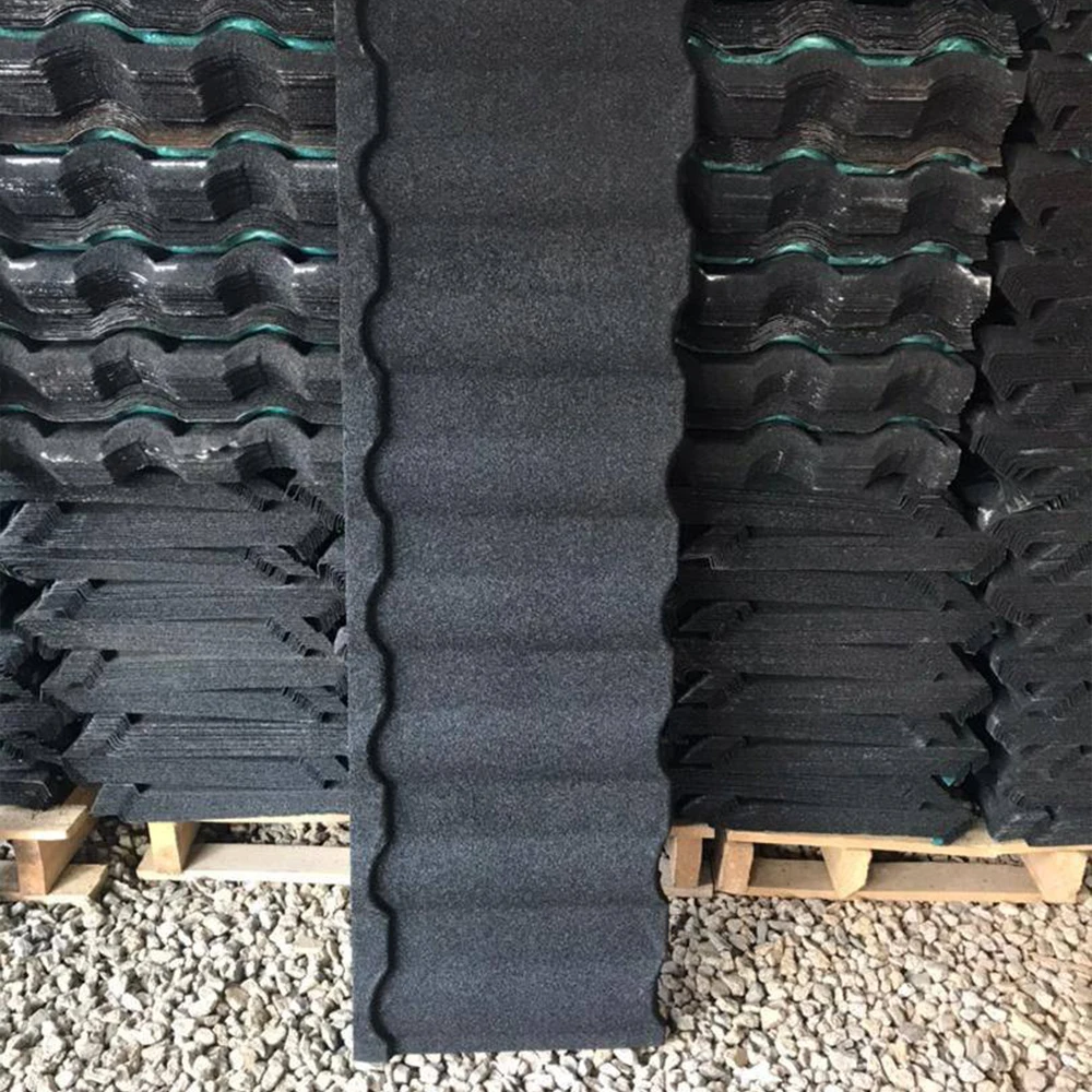 Professional Porcelain Roof Tiles Solar Roofing Slate Tiles Stone Coated Metal Roof Tile