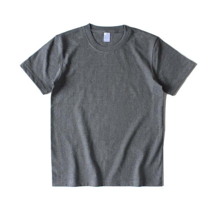 100% Cotton 265G Heavyweight High Quality Luxury Oversize T Shirt Blank Mock Neck Oversized Boxy T Shirt For Mental