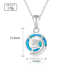 XYOP оптовая продажа, индивидуальные геометрические ювелирные изделия из стерлингового серебра 925 пробы, кулон с синтетическим опалом, ожерелье, драгоценные женские ювелирные изделия