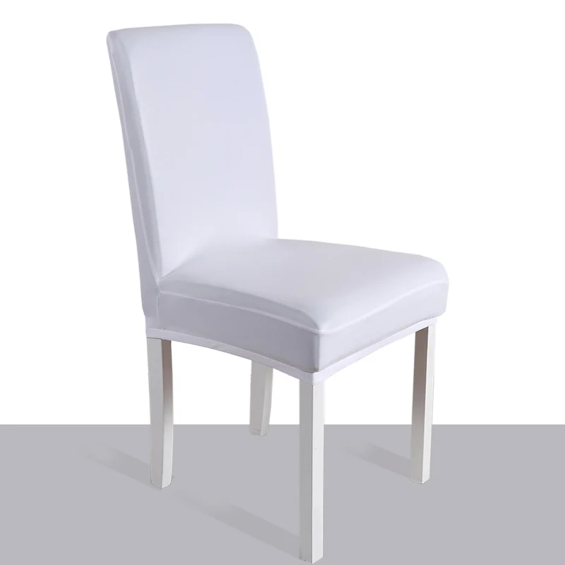 PU leather waterproof chair cover Amazon household dining short chair seat covers