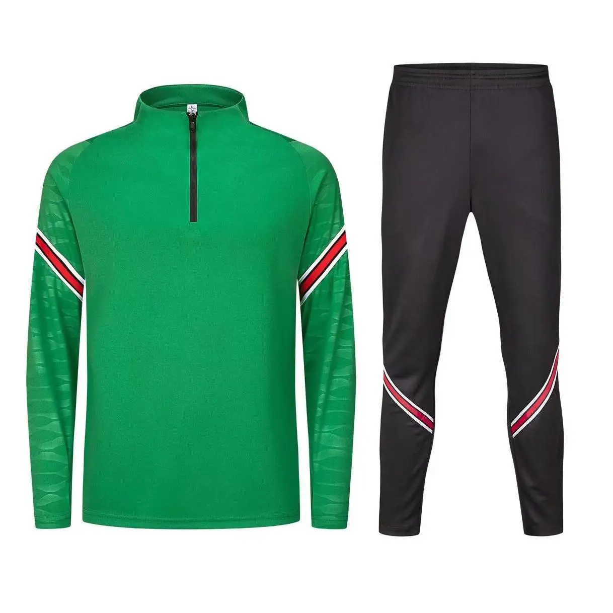 2024 Fashionable Wholesale Polyester Soccer Jacket Blank Custom Soccer Tracksuit For Men