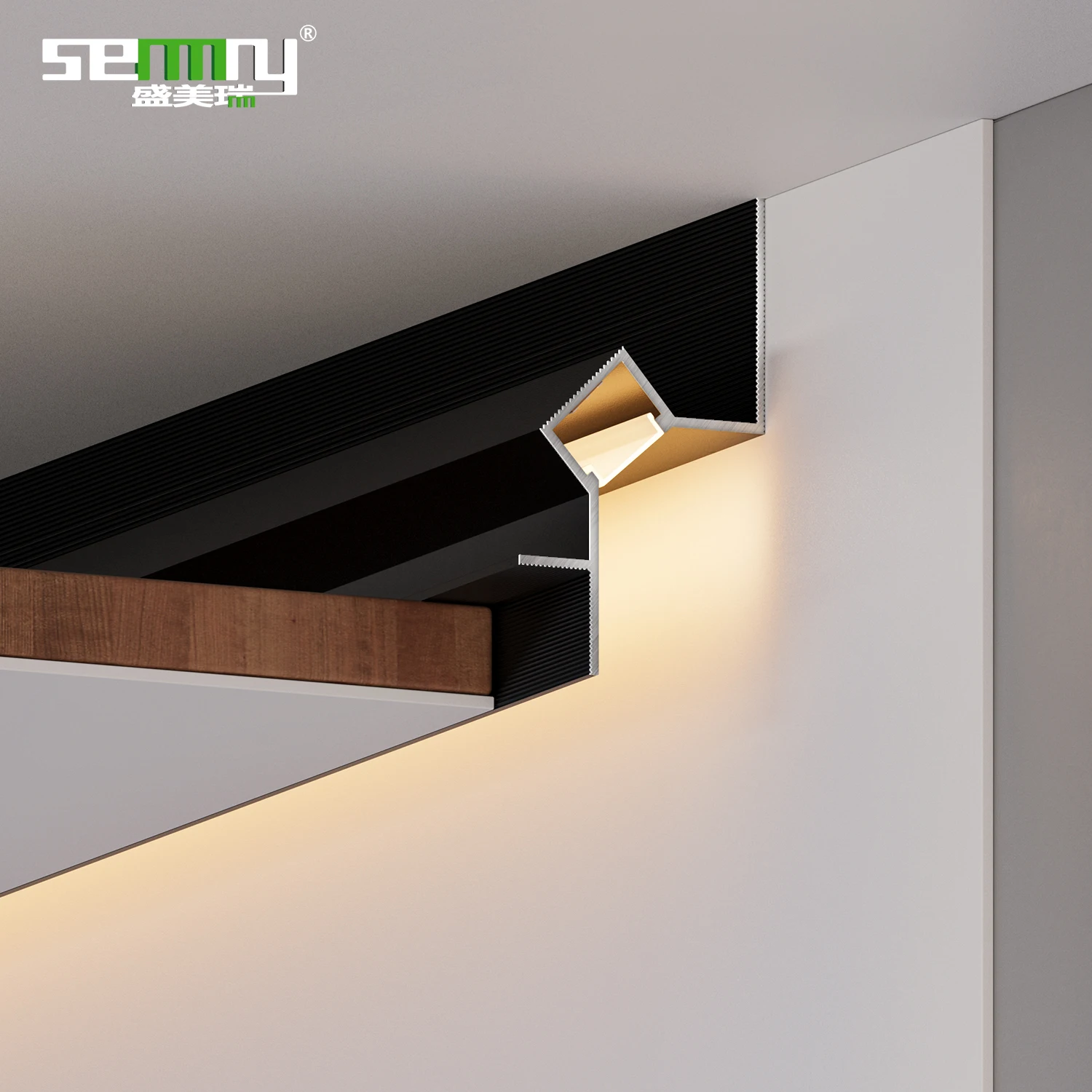 Hot selling Interior Wall Ceiling Cornice molding Led Bar Strip Light Skirting Baseboard