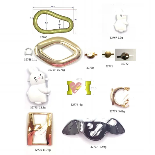 Fashion style buckle adjuster metal 2000 sets bronze used shoes shoe buckles for shoe making