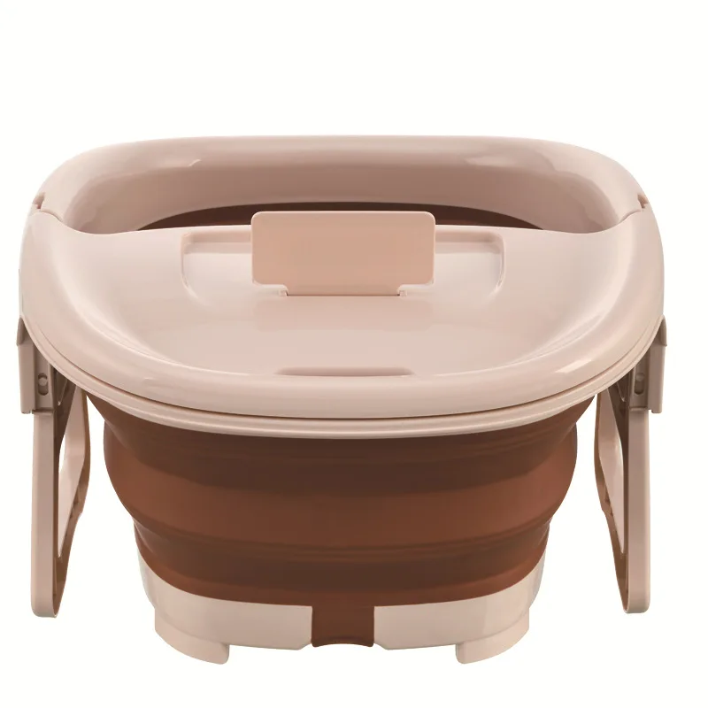 
Foldable Footbath Plain Foaming Massage Bucket Foot Soaking Bucket Household Plastic Sauna Bathtub Pedicure Bath Water Bucket 