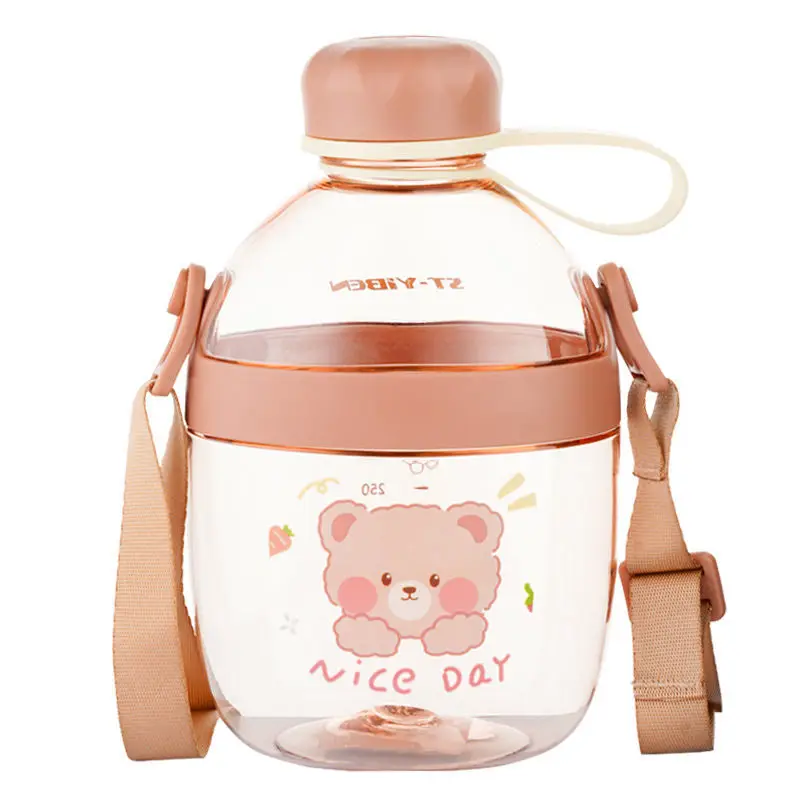 Милые Детские Портативные Бутылочки для питья 650 мл бесплатные спортивные детские школьные пластиковые бутылки воды с