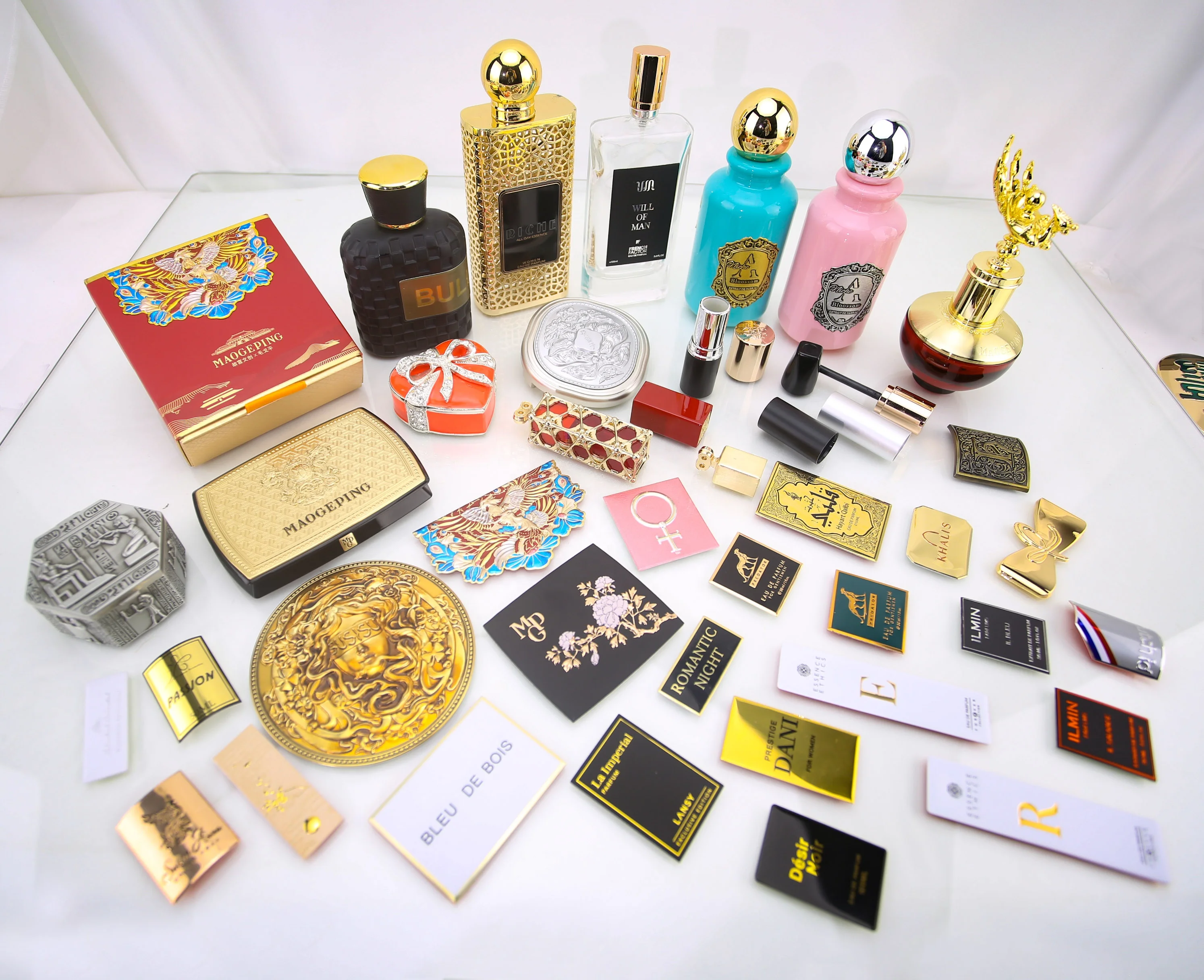 Perfume Packaging Labels Durable Sticker for Fragrances Display and Storage