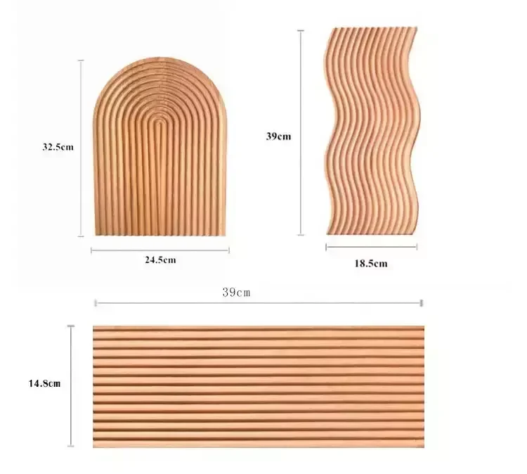 Addreen Arch Beech Wood Tray Cutting Boards for Kitchen Wooden Coffee Tea Bread Food Dinner Serving Trays Home Decor
