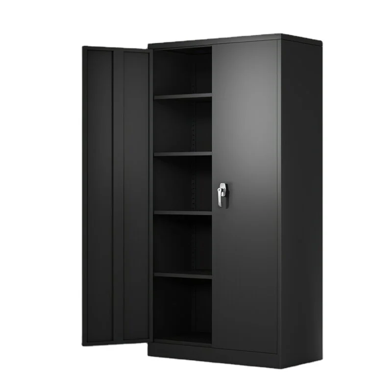 KD metal furniture key lock security 4 door adjustable office filing cabinet