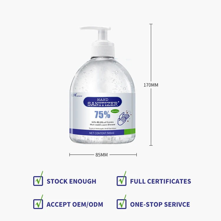 Health advanced Anti Bacterial Hand Sanitizer Lemon Indoor Personal Size Wash With Logo