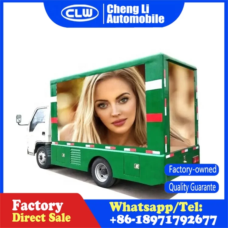 JAC Mobile Led Advertising Billboard Vehicle LED display screen advertising truck for sale