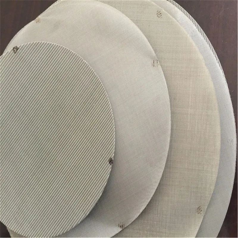 SS 304 316 316L durable stainless steel woven filter mesh screen disc with seamless frame