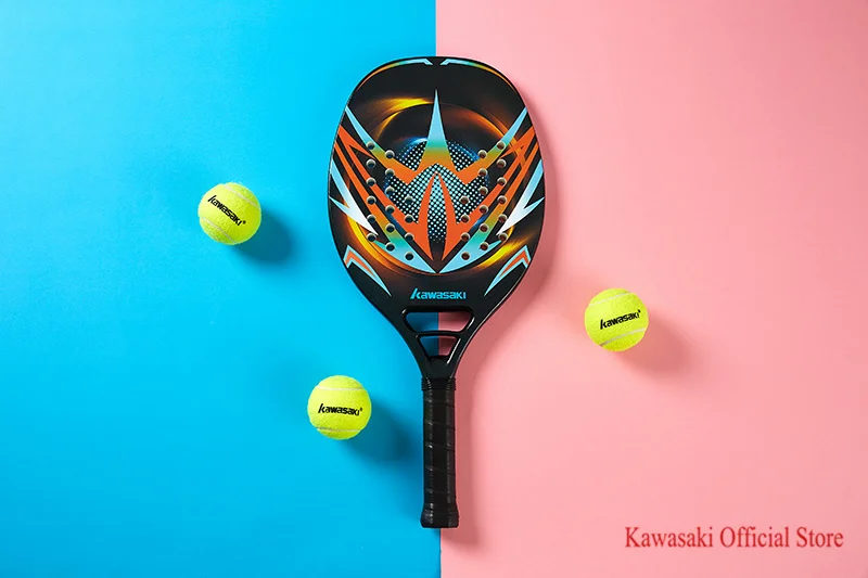 2021 Custom Design Plate Tennis Racket Carbon EVA Foam Core Lightweight Beach Tennis Racket