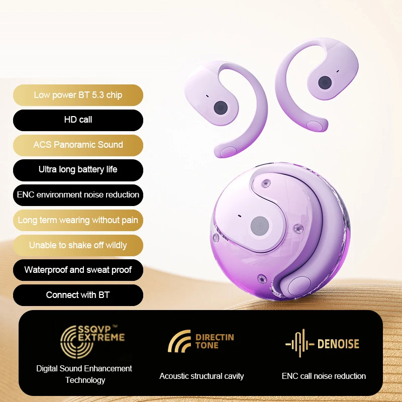 Selectable Translation Modes Voice Language Translator AI Earbuds Language Translator With Supports 114 Languages